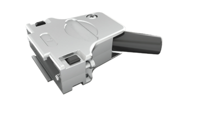 D-SUB 9 Pin Metal Kapak Yandan Çıkışlı 45° Açılı - 1