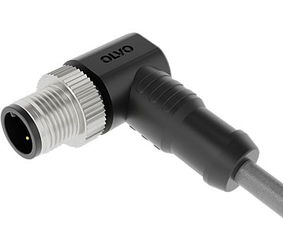 M12 12 PİN ERKEK 90° 5 M PVC SENSÖR KABLOSU OLVO - 1