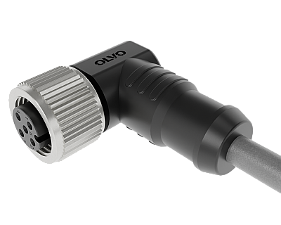 M12 17 PİN DİŞİ 90° 10 M PUR SENSÖR KABLOSU OLVO - 1
