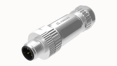 M12 4 PİN ERKEK DÜZ METAL D KOD  KONNEKTÖR DEGSON - 1