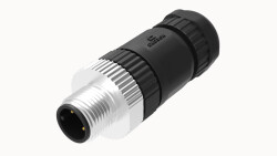 M12 12 PİN ERKEK DÜZ KONNEKTÖR DEGSON