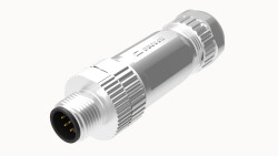 M12 12 PİN ERKEK DÜZ METAL KONNEKTÖR DEGSON