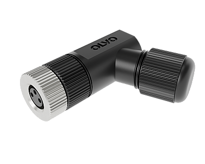 M8 4 PİN DİŞİ 90° SEYYAR KONNEKTÖR OLVO - 1