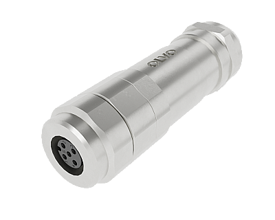 M8 3 PİN DİŞİ DÜZ METAL KONNEKTÖR OLVO - 1