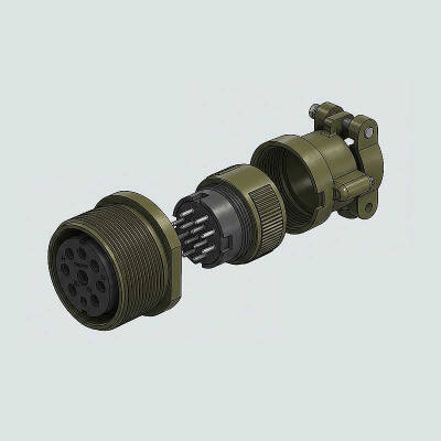 MS3101F 16-7S Dişi Tip Askeri Konnektör OLVO - 1