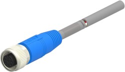 T4151320004-005 M12 4 PİN DİŞİ DÜZ 5 MT PUR SENSÖR KABLOSU - TE Connectivity