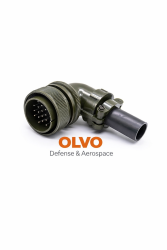 Threaded MS3108A28-16P 20Pin Male Right Angle Plug Solder Cup - OLVO